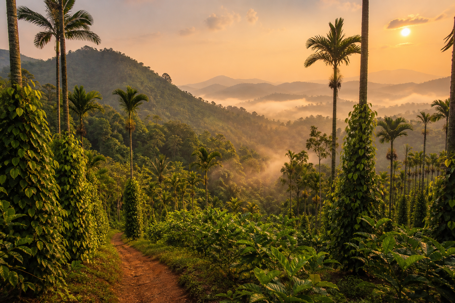 Kerala spice plantations in the Western Ghats